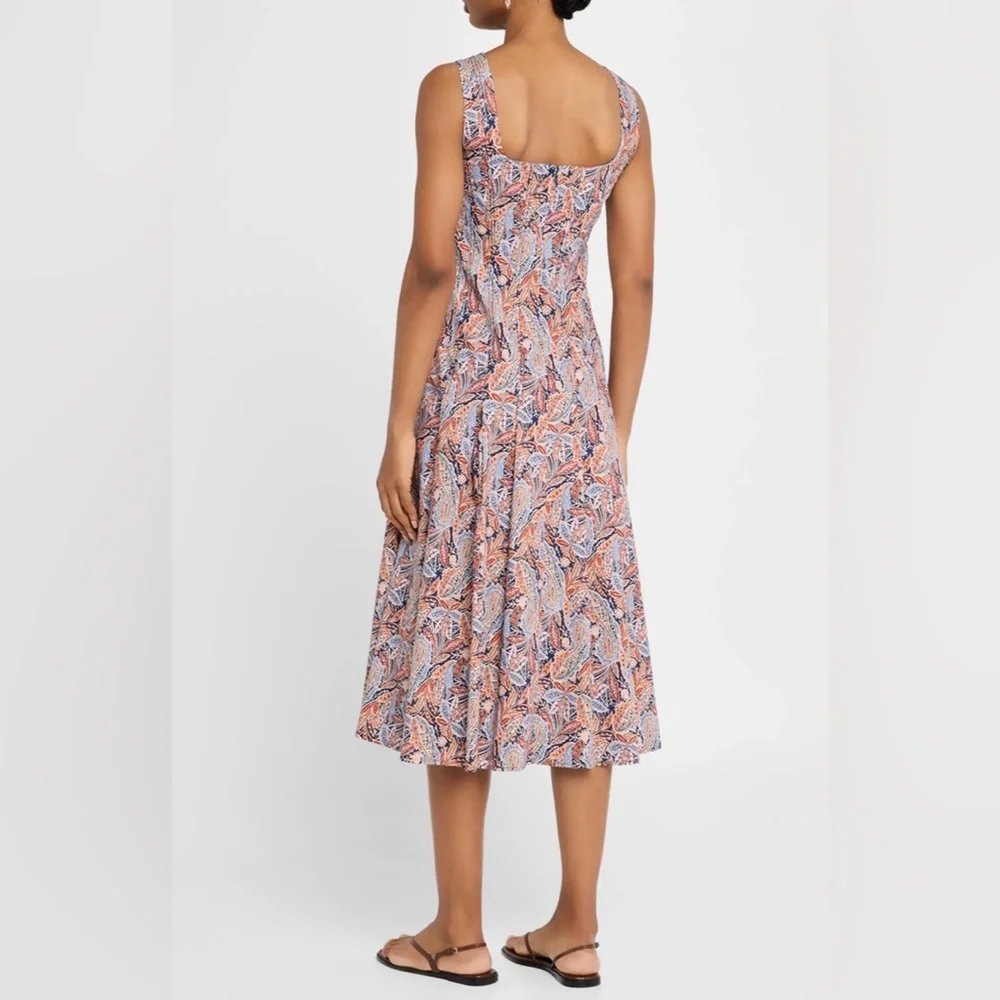 Veronica Beard Jolie Paisley Midi Dress - Picture 3 of 9